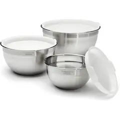 CUISINART - JUEGO DE TAZONES ACERO INOXIDABLE 3 PIEZAS 1.5qt, 3qt & 5qt