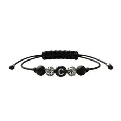 LUCYANA JOYAS Y ACCESORIOS - Pulsera Hombre Letra Inicial C "Tu Esencia" - Legado de Conexión Energética Lucyana