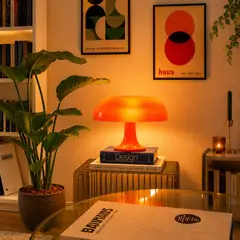 VENTITAS HOME - Lámpara Decorativa Mushroom Lamp Naranja