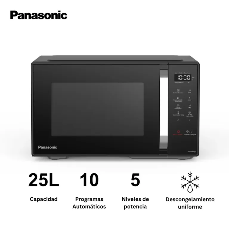Horno Microondas Panasonic 25L NN-ST34QBRPK