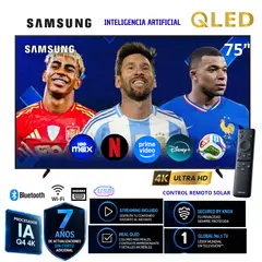 SAMSUNG - QLED 75" Vision AI 4K (2025) Procesador IA Q4 4K 7 Años de Actualizaciones Gratis