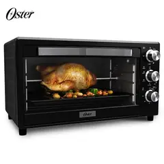 OSTER - Horno Eléctrico TSSTTVLC60L-053 Negro 60L con Turbo Convección y 6 Programas