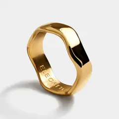 GENERICO - Anillo ELEGATTO La Onda Dorado
