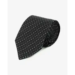 Andrew'S Ties - Corbata Negra con Diseños en Círculos