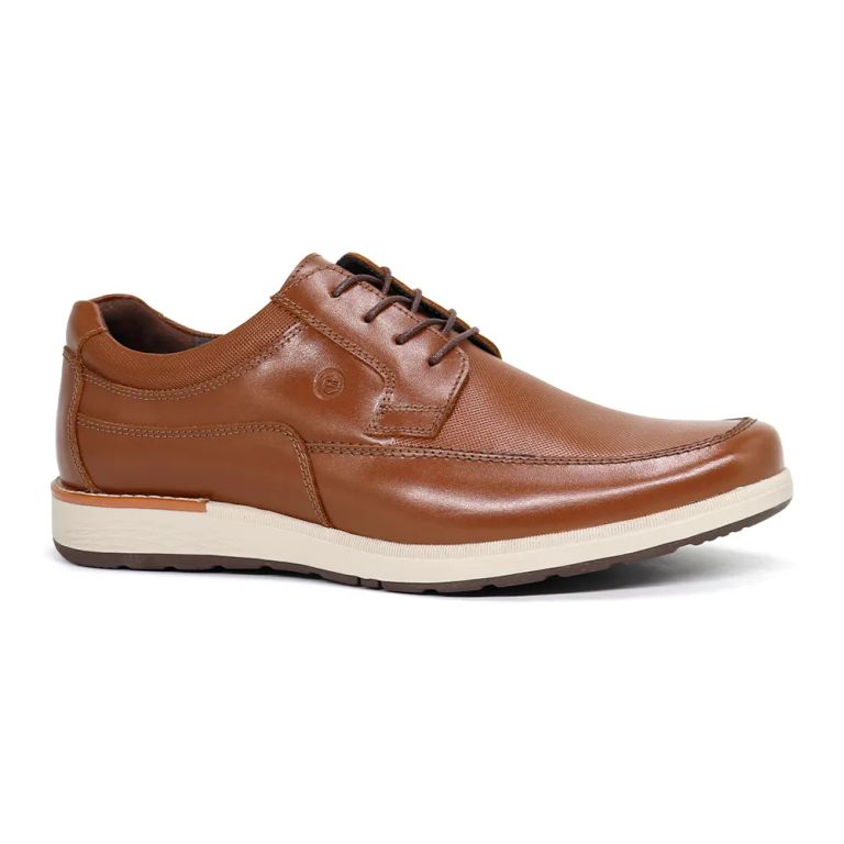 Zapato Casual Hombre Cuero MD20-CL26Q3 Habano