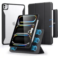 ESR - Rebound Hybrid Case 360 para iPad Pro 11" M5/M4 (2025/2024) Funda Protectora con Soporte - Negro