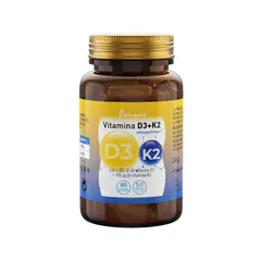PLAMECA - Vitamina D3 + K2 – 60 Cáps Vegetales