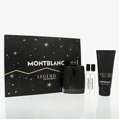 MONTBLANC - Perfume Hombre Mont Blanc Legend 4Pc 100 ml Edp , 100 ml Shower Gel, 2 X 7.5Ml Mini