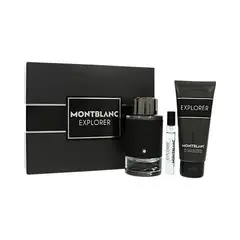 MONTBLANC - Perfume Hombre Mont Blanc Explorer 3Pc 100 ml Edp , 100 ml S/G, 7.5Ml Mini