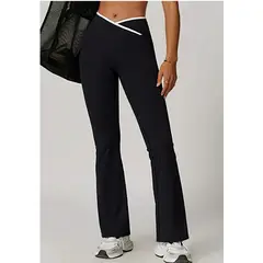 GENERICO - LEGGINS FLARE CON PRETINA ANCHA