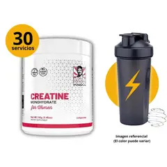 BIOTECH USA - Creatina Monohidratada para Mujeres Old School Labs 240gr con shaker gratis