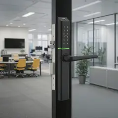STRONGHOLD - Cerradura Digital FINA Wifi para puertas de marco de aluminio, color negro