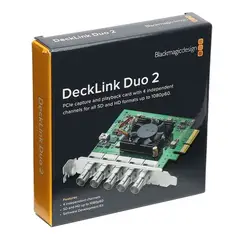 BLACKMAGIC DESIGN - DeckLink Duo 2 – Tarjeta PCIe de Captura y Reproducción SDI Profesional