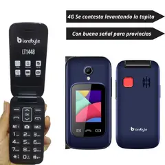 LANDBYTE - Celular Flip Tapa LT 1448 4G/Dual Sim