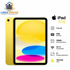 APPLE RECORDS - Tablet Apple iPad 11 A16 Chip 128GB 6GB RAM Wi-Fi - Yellow
