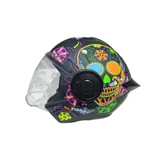 FIBRA - CASCO PARA MOTO ONE BIT CATRINA MEXICANA