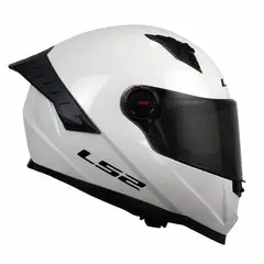 LS2 - CASCO INTEGRAL FF816 COSMOS BLANCO BRILLO VISOR OSCURO + VISOR CLARO