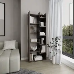 TUHOME - Biblioteca 6 Niveles Clover Milan Y Wengue 162,0x60,1x25,2 Cm