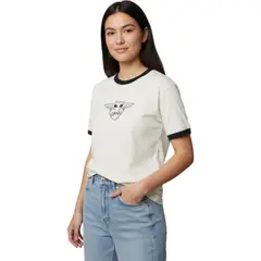 LUCAS - POLO MUJER MANGA BASICO CORTA STAR WARS BLANCO