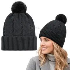OEM - Gorro De Invierno Poliéster Con Pompón Texturizado