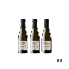 GOURMET 117 - VINO ESPUMANTE SERENA WINES PROSECO DOC FRIZZANTE SCREW CAP X 200 ML x3