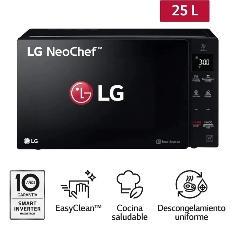 Horno Microondas MS2536GIS 25L con EasyClean