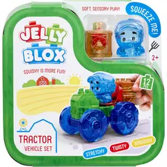 GOLIATH - Jelly Blox Mini Tractor Bloques de Construcción Sensorial Estirables 12 Piezas