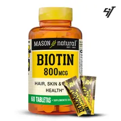 MASON - Vitamina Biotin 800 Mcg 60 Tab