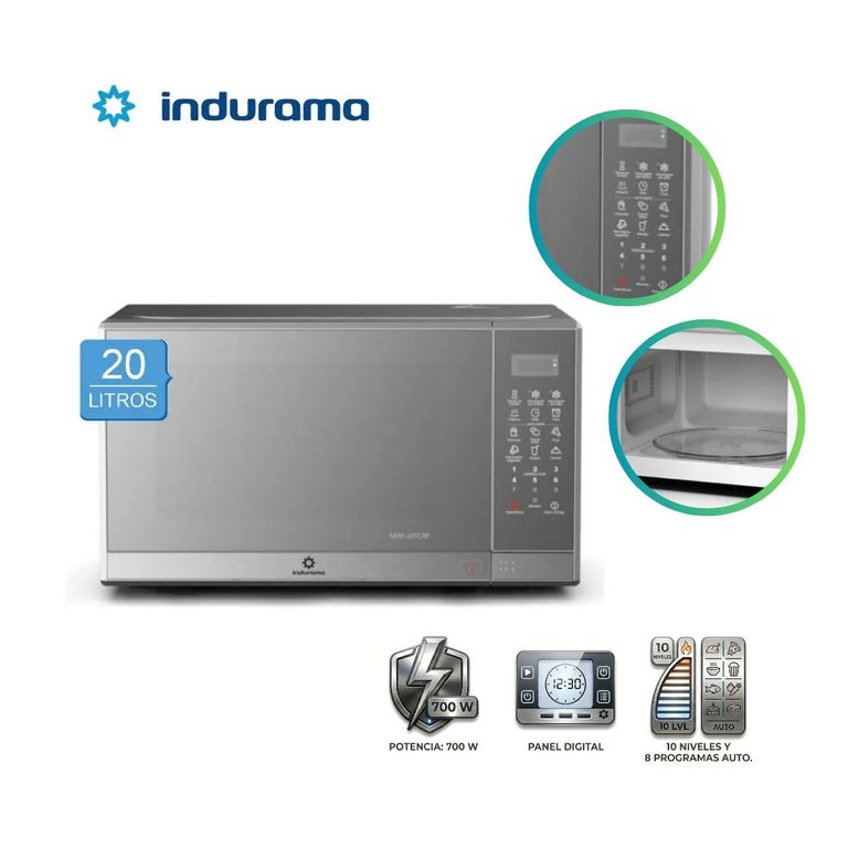 Horno microondas MWI-20TCRP 20 Litros Croma