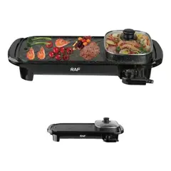 RAFF - Parrilla Eléctrica Multifuncional 2 En 1 - 1200w Raf R.5496