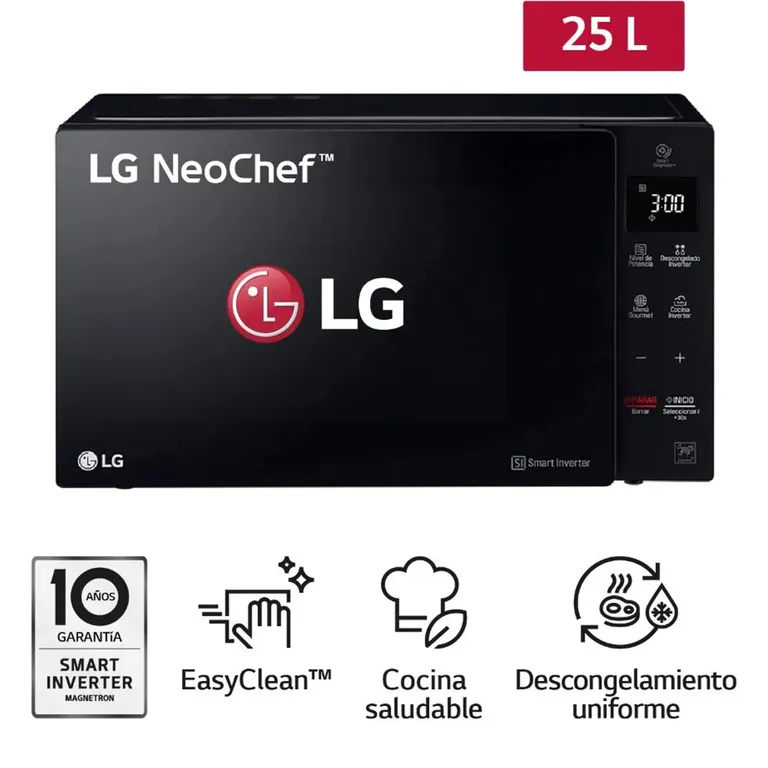 Horno Microondas MS2536GIS 25L con EasyClean