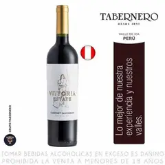 VITTORIA - VINO TABERNERO CABERNET SAUVIGNON ESTATE 750 ML