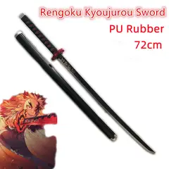 GENERICO - 72cm Kimetsu no Yaiba Original Katana Cosplay arma Demon Slayer espada Zenitsu Kyoujurou Tanjiro