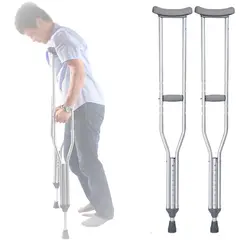 OEM - Muletas Axilares De Aluminio Regulables Con Regatón Goma