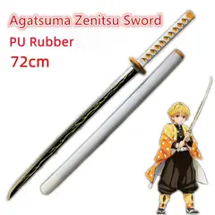 GENERICO - 72cm Kimetsu no Yaiba Original Katana Cosplay arma Demon Slayer espada Zenitsu Kyoujurou Tanjiro