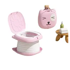 GENERICO - Inodoro Bacín Portátil Plegable - Rosado