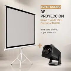 GENERICO - Combo Ecran Tripode 120 + Proyector
