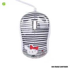 HALION - MOUSE ALAMBRICO PARA NIÑOS HA-M202 1000 DPI - CARTOON CONEJITO