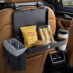 ELMEJORPRECIO - Bandeja Plegable para Auto con Porta Vaso K255