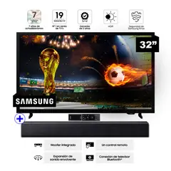 SAMSUNG - Televisor LED 32 Smart HD 32H5000F + HW-B400F