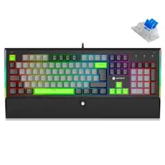 ANTRYX - TECLADO MECANICO MK ZIGRA EVO BLACKGRAY, SWITCH BLUE