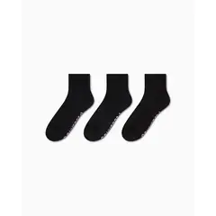 CONVERSE - Medias Mujer Pack X3 Tobilleras Negro v1
