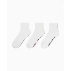 CONVERSE - Medias Mujer Pack X3 Tobilleras Blanco v1