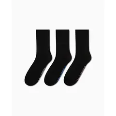 CONVERSE - Medias Mujer Pack X3 Half Crew Negro v1