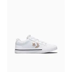 CONVERSE - Zapatillas Niños Cuero Plataforma Baja Cordones