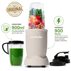 QUALITY PRODUCTS - Licuadora Portátil Nutribullet PRO 900 para Smoothies y Batidos Beige Claro