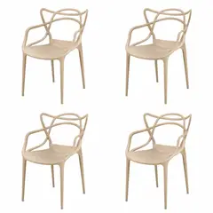 SIMET - PACK de 4 sillas de comedor modelo Siena