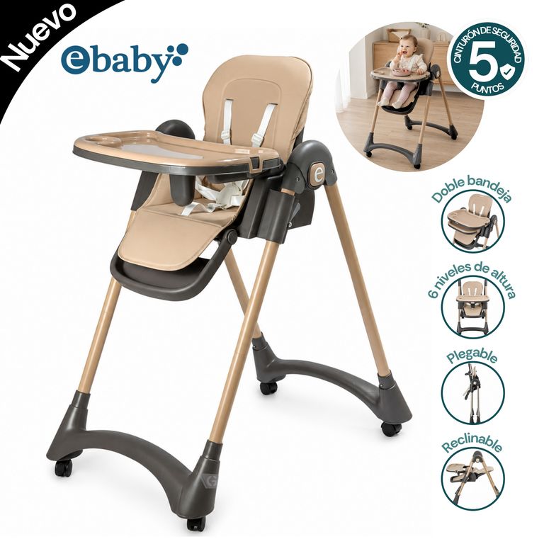 Silla de comer LEIA EB642 Beige