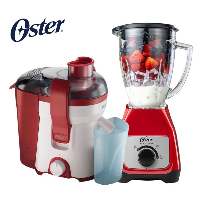 Combo Extractor de Jugo 400W + Licuadora Pica Hielo de 800W