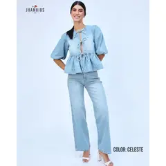 JHAN HIDS - Blusa Eliane Denim Dama